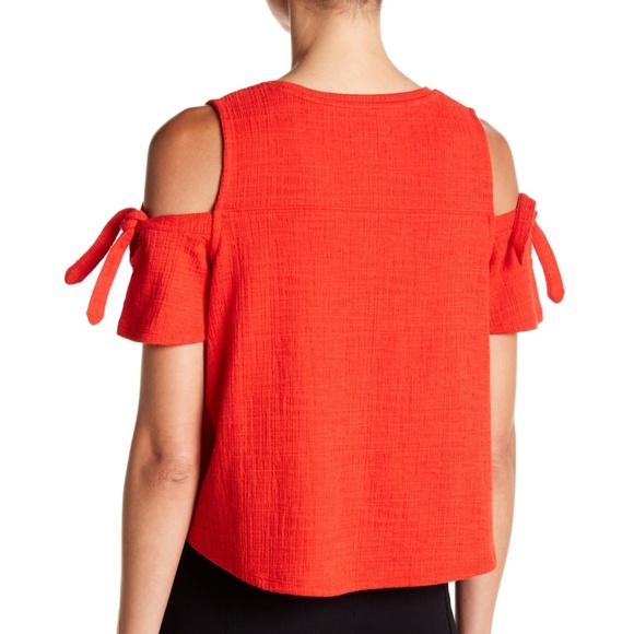 Madewell | Skylark Cold Shoulder Tie Top NWT - Picture 2 of 2